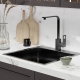 Смеситель для кухни MIXLINE Plus Solo Black ML34-032 чёрный