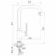 Смеситель для кухни MIXLINE Plus Unito ML24-032 хром