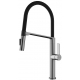 Смеситель для кухни PAULMARK Barrel Metallum с гибким изливом, сталь