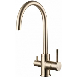 Смеситель для кухни PAULMARK Essen Es213211 Metallum с краном для питьевой воды, бронза
