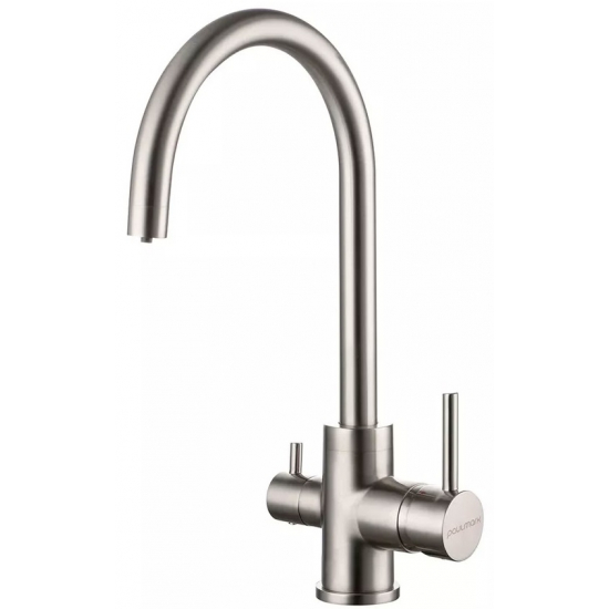 Смеситель для кухни PAULMARK Essen Es213211 Metallum с краном для питьевой воды, сталь