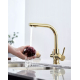 Смеситель для кухни PAULMARK Essen Metallum с краном для питьевой воды, золото