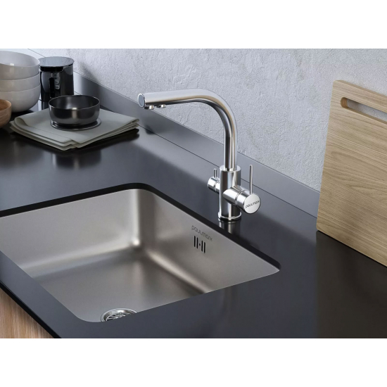Смеситель для кухни PAULMARK Essen Metallum с краном для питьевой воды