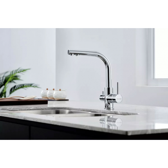 Смеситель для кухни PAULMARK Essen Metallum с краном для питьевой воды