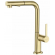 Смеситель для кухни PAULMARK Neo Metallum с вытяжным изливом, светлое золото