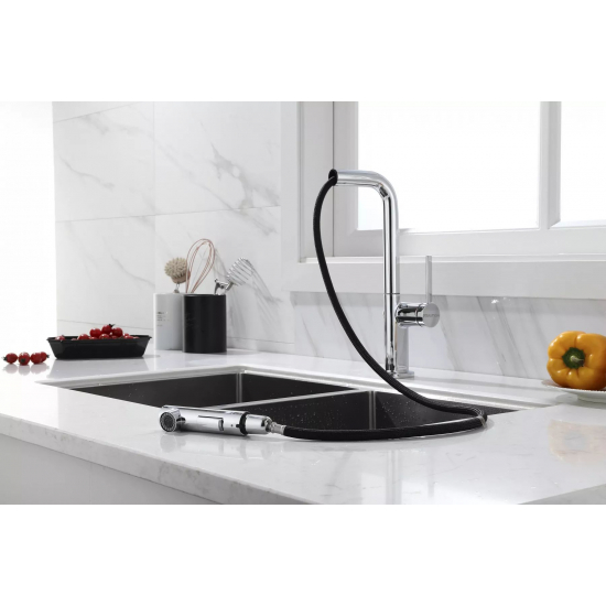 Смеситель для кухни PAULMARK Neo Metallum с вытяжным изливом