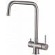 Смеситель для кухни PAULMARK Wetter Metallum с краном для питьевой воды, сталь