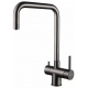 Смеситель для кухни PAULMARK Wetter Metallum с краном для питьевой воды, воронёная сталь