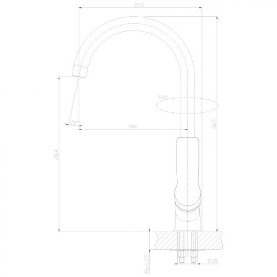 Смеситель для кухни ROSSINKA RS27-23