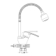Смеситель для кухни с гибким изливом GLAUF 8G4-E181