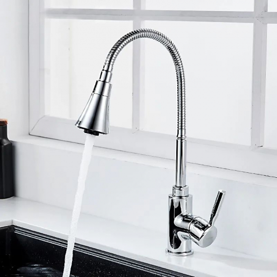 Смеситель для кухни с гибким изливом LEDEME L4199