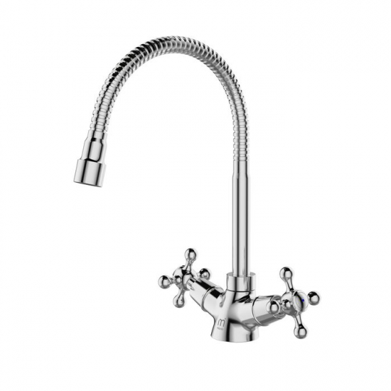 Смеситель для кухни с гибким изливом MILARDO Duplex DUPSB0FM05