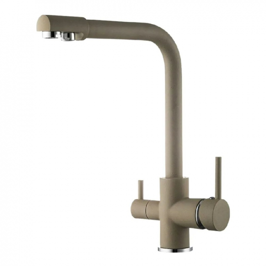 Смеситель для кухни с подключением к фильтру с питьевой водой FRUD R43053-20 бежевый