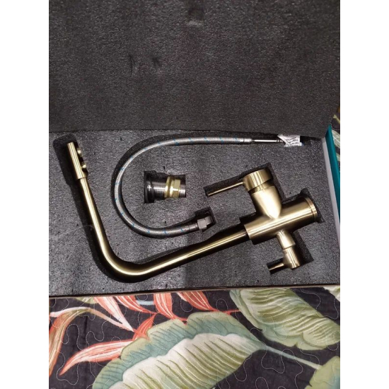 Смеситель для кухни с подключением к фильтру с питьевой водой FRUD R43053-4 бронза