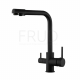 Смеситель для кухни с подключением к фильтру с питьевой водой FRUD R43053-7 чёрный