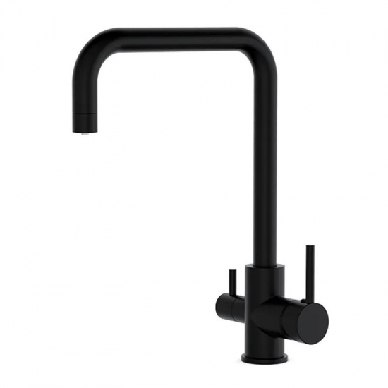 Смеситель для кухни с подключением к фильтру с питьевой водой FRUD R43054-7 чёрный