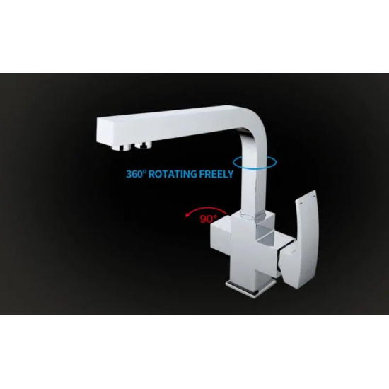 Смеситель для кухни с подключением к фильтру с питьевой водой GAPPO G4307 белый