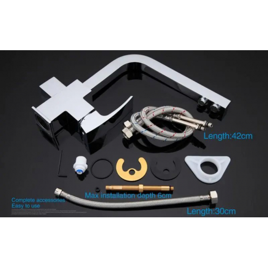 Смеситель для кухни с подключением к фильтру с питьевой водой GAPPO G4307 белый