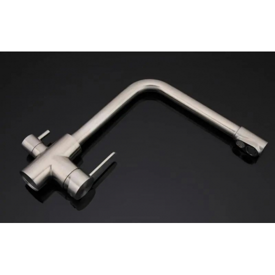 Смеситель для кухни с подключением к фильтру с питьевой водой GAPPO G4399-1 нержавеющая сталь