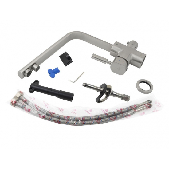 Смеситель для кухни с подключением к фильтру с питьевой водой KAISER Decor 40144-5 никель