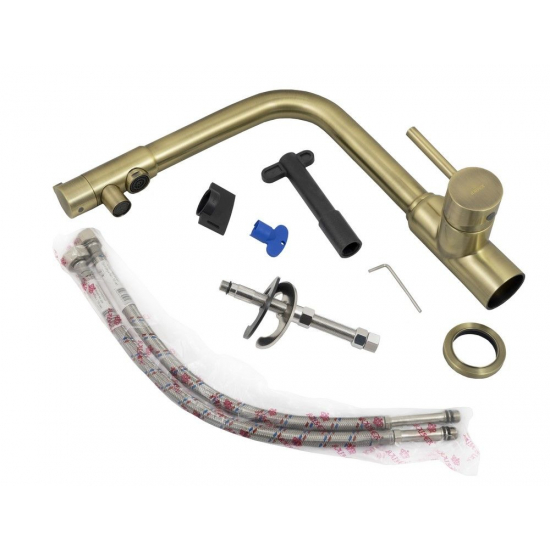 Смеситель для кухни с подключением к фильтру с питьевой водой KAISER Teka 13044-3 бронза