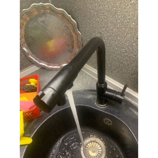 Смеситель для кухни с подключением к фильтру с питьевой водой KAISER Teka 13044-9 чёрный