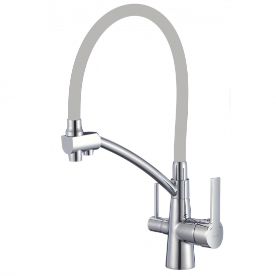 Смеситель для кухни с подключением к фильтру с питьевой водой с гибким изливом SAVOL S-L1805-04