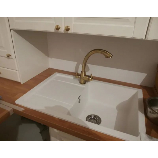 Смеситель для кухни с подключением к фильтру с питьевой водой SAVOL S-L1699C бронза