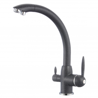 Смеситель для кухни с подключением к фильтру с питьевой водой SAVOL S-L1699H чёрный