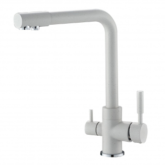 Смеситель для кухни с подключением к фильтру с питьевой водой SAVOL S-L1801W белый