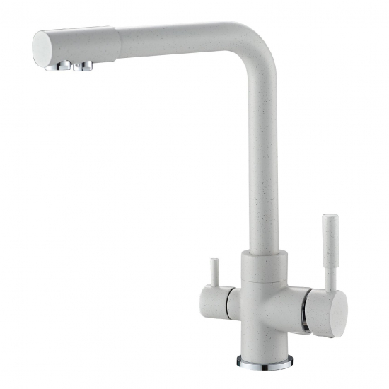 Смеситель для кухни с подключением к фильтру с питьевой водой SAVOL S-L1801W белый