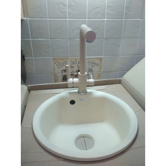 Смеситель для кухни с подключением к фильтру с питьевой водой SAVOL S-L1801W белый