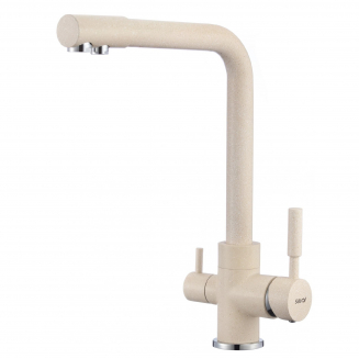 Смеситель для кухни с подключением к фильтру с питьевой водой SAVOL S-L1801Y бежевый