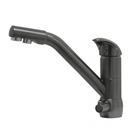 Смеситель для кухни с подключением к фильтру с питьевой водой SEAMAN Barcelone SSL-5361 Gun Light