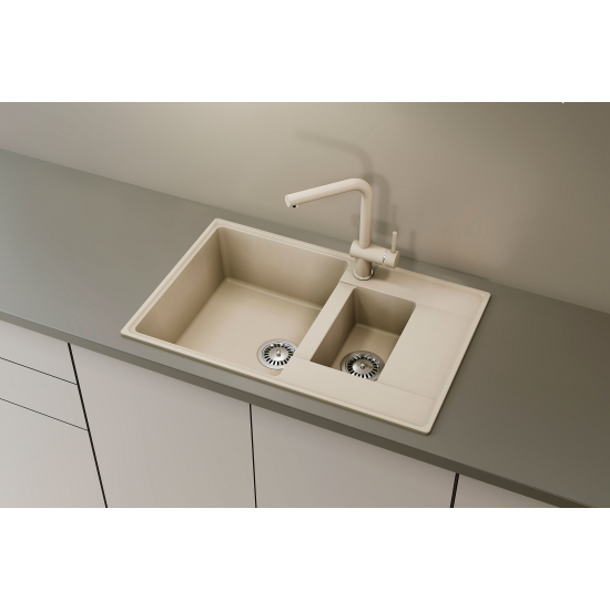 Смеситель для кухни ULGRAN Quartz UQ-016 с краном для питьевой воды, десерт