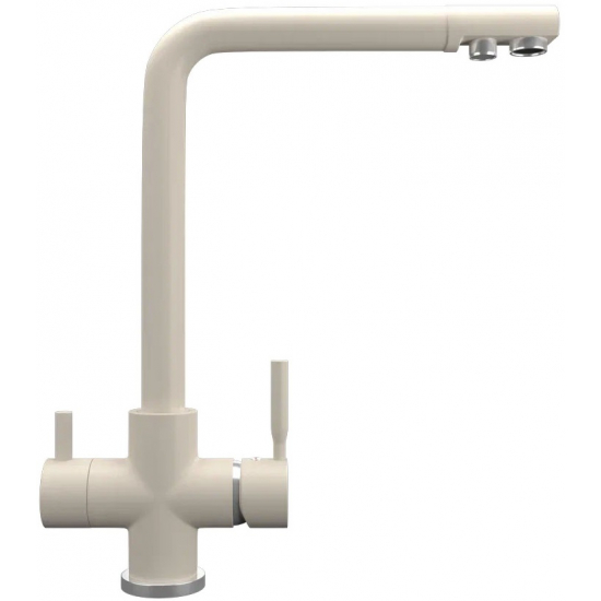 Смеситель для кухни ULGRAN Quartz UQ-016 с краном для питьевой воды, лён