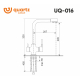 Смеситель для кухни ULGRAN Quartz UQ-016 с краном для питьевой воды, лён