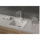Смеситель для кухни ULGRAN Quartz UQ-016 с краном для питьевой воды, платина