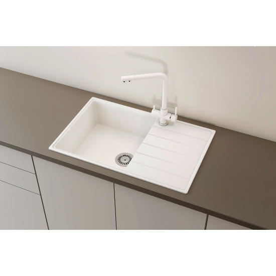 Смеситель для кухни ULGRAN Quartz UQ-016 с краном для питьевой воды, жасмин
