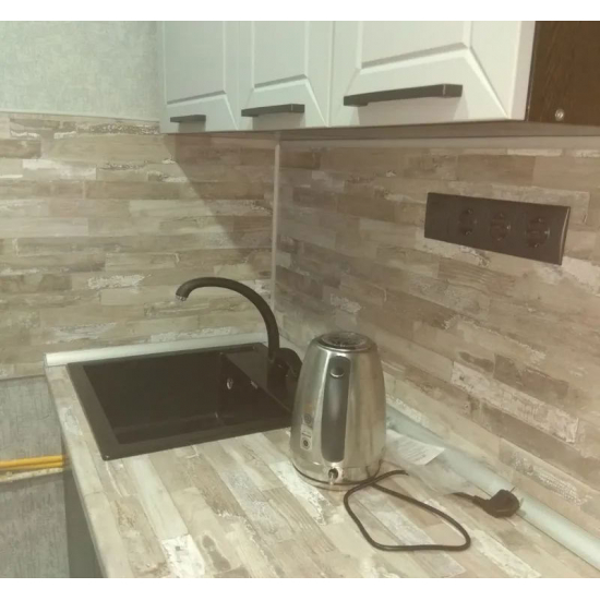 Смеситель для кухни ULGRAN U-007-308 чёрный