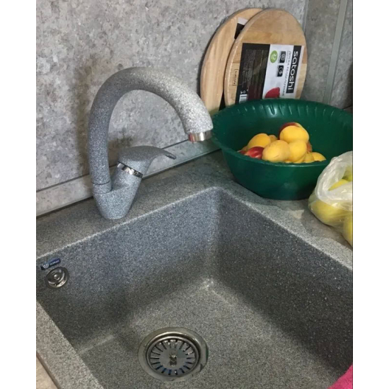 Смеситель для кухни ULGRAN U-007-310 серый