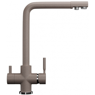 Смеситель для кухни ULGRAN U-016 302 с краном для питьевой воды, песочный