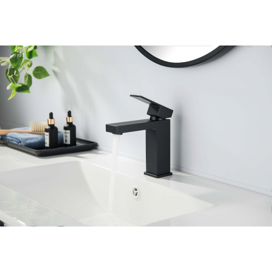 Смеситель для раковины AQUATEK Либра AQ1610MB матовый чёрный