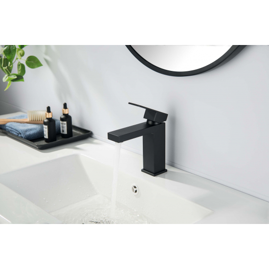 Смеситель для раковины AQUATEK Либра AQ1610MB матовый чёрный