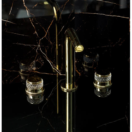 Смеситель для раковины BOHEME Aura 152-G-A золото