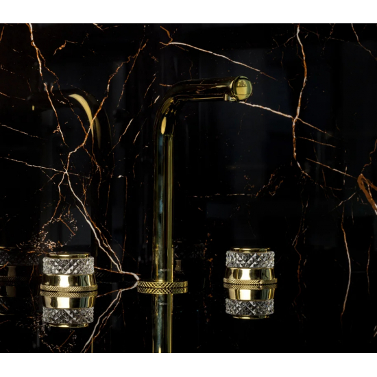 Смеситель для раковины BOHEME Aura 152-G-A золото