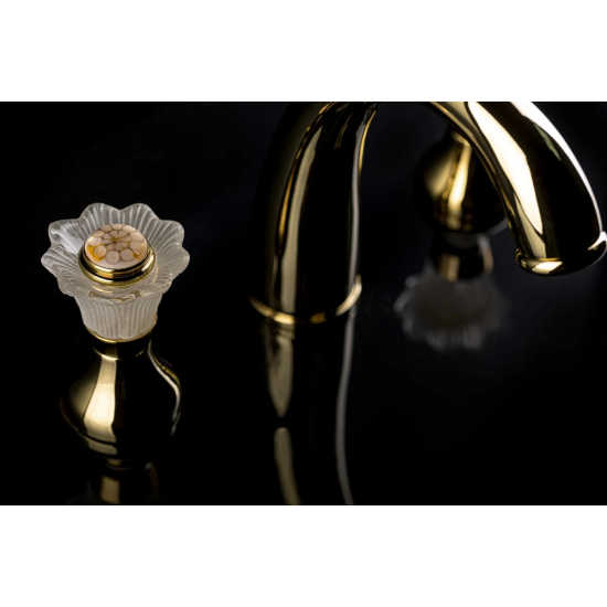 Смеситель для раковины BOHEME Camelia 297 золото