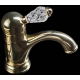 Смеситель для раковины BOHEME Crystal 281-CRST золото