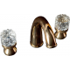 Смеситель для раковины BOHEME Crystal 297-CRST золото