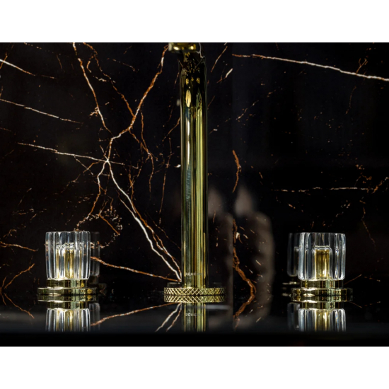 Смеситель для раковины BOHEME Elegante 152-G-EL золото глянцевое